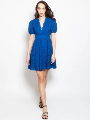 Short Sangallo Blue Dress