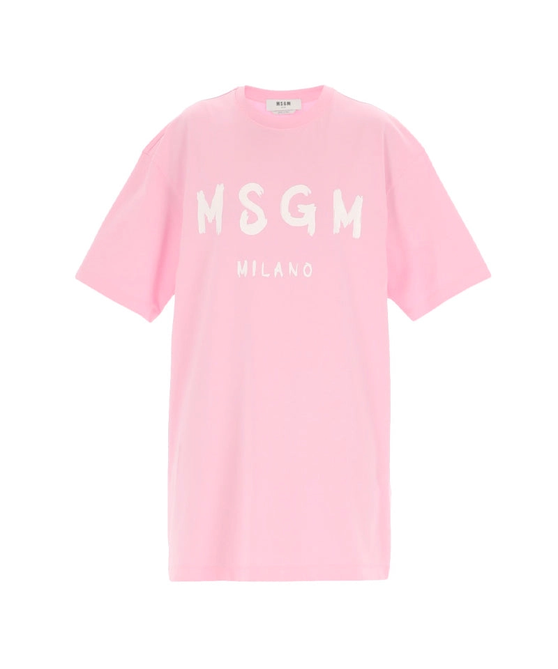 Short sleeve cotton dress PINK