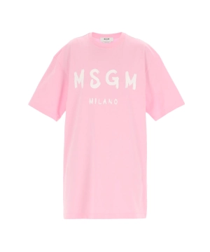 Short sleeve cotton dress PINK