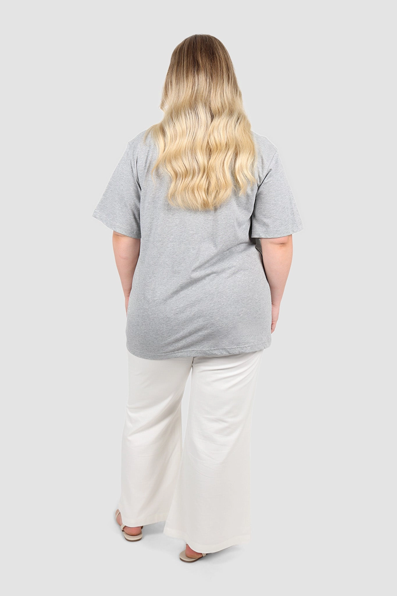 SIGNATURE TEE GREY MARLE