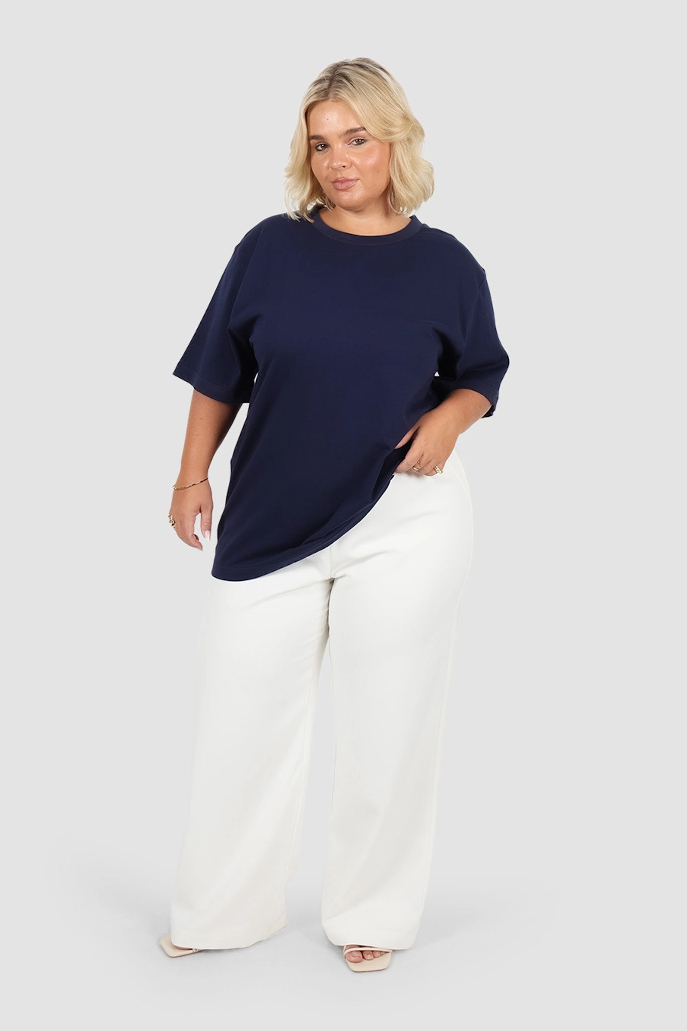 SIGNATURE TEE NAVY