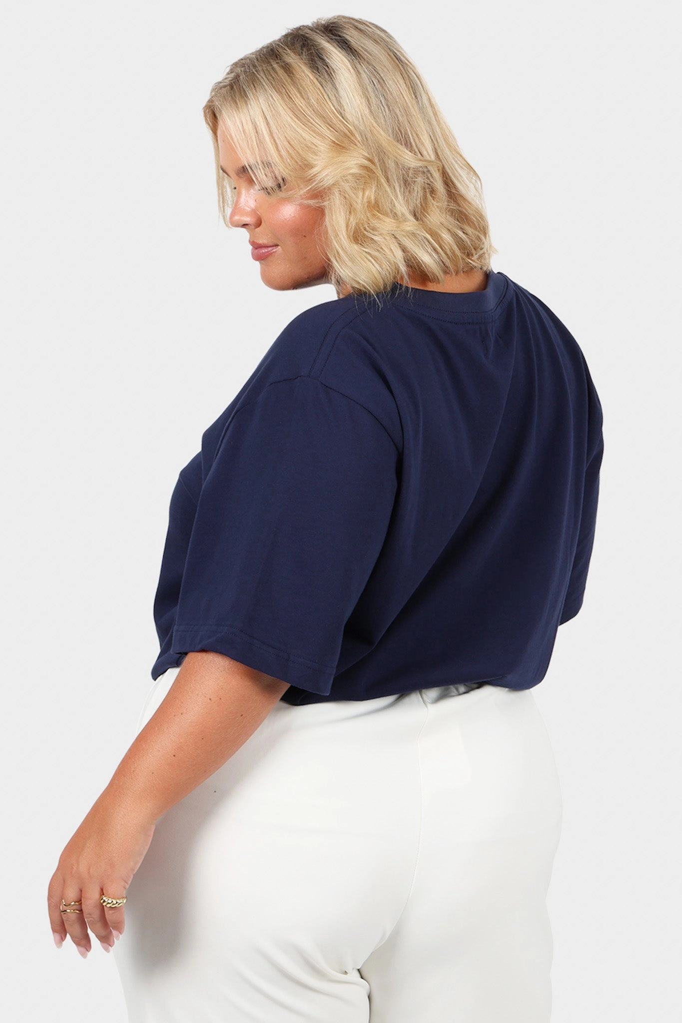 SIGNATURE TEE NAVY