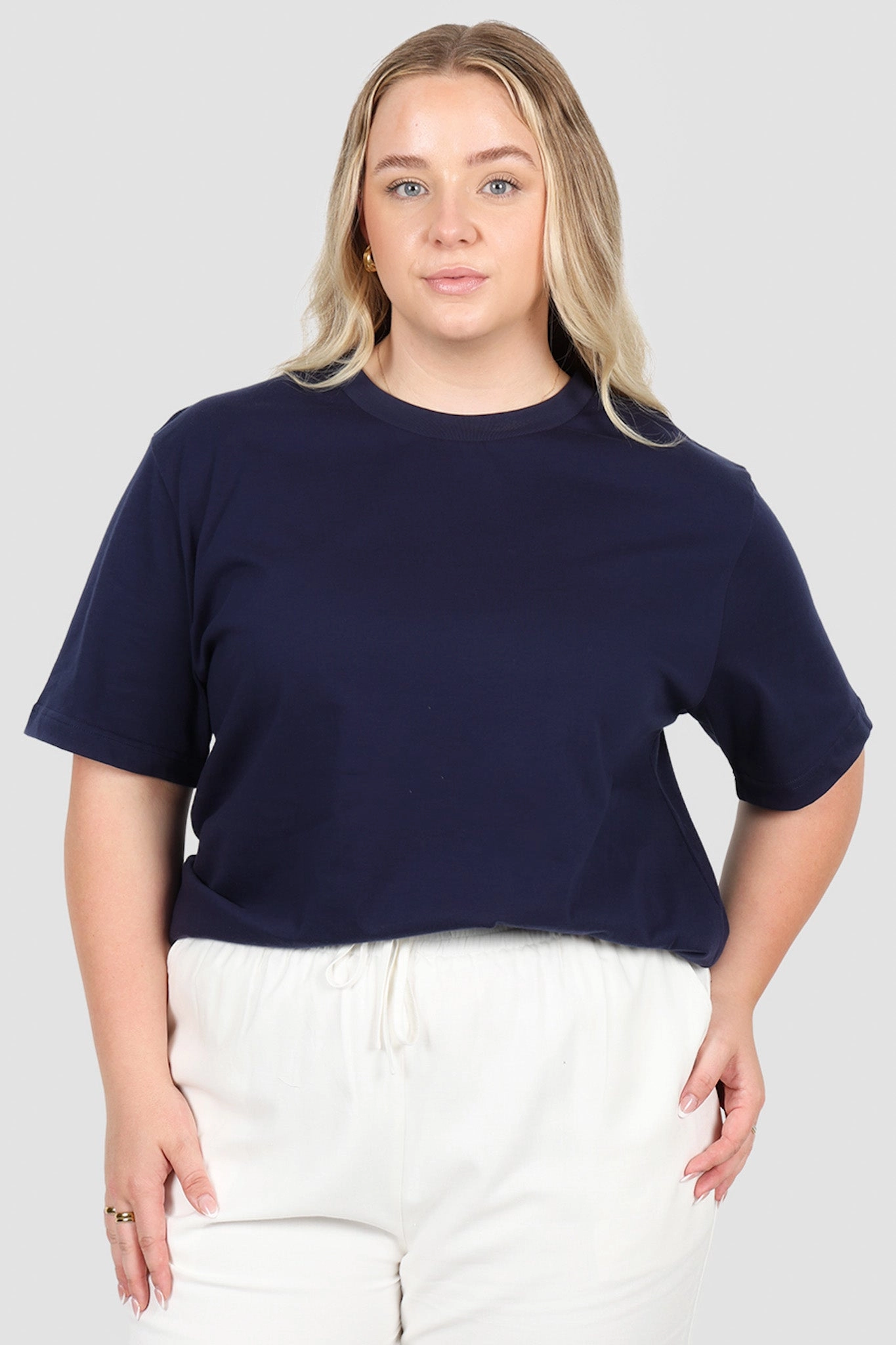 SIGNATURE TEE NAVY