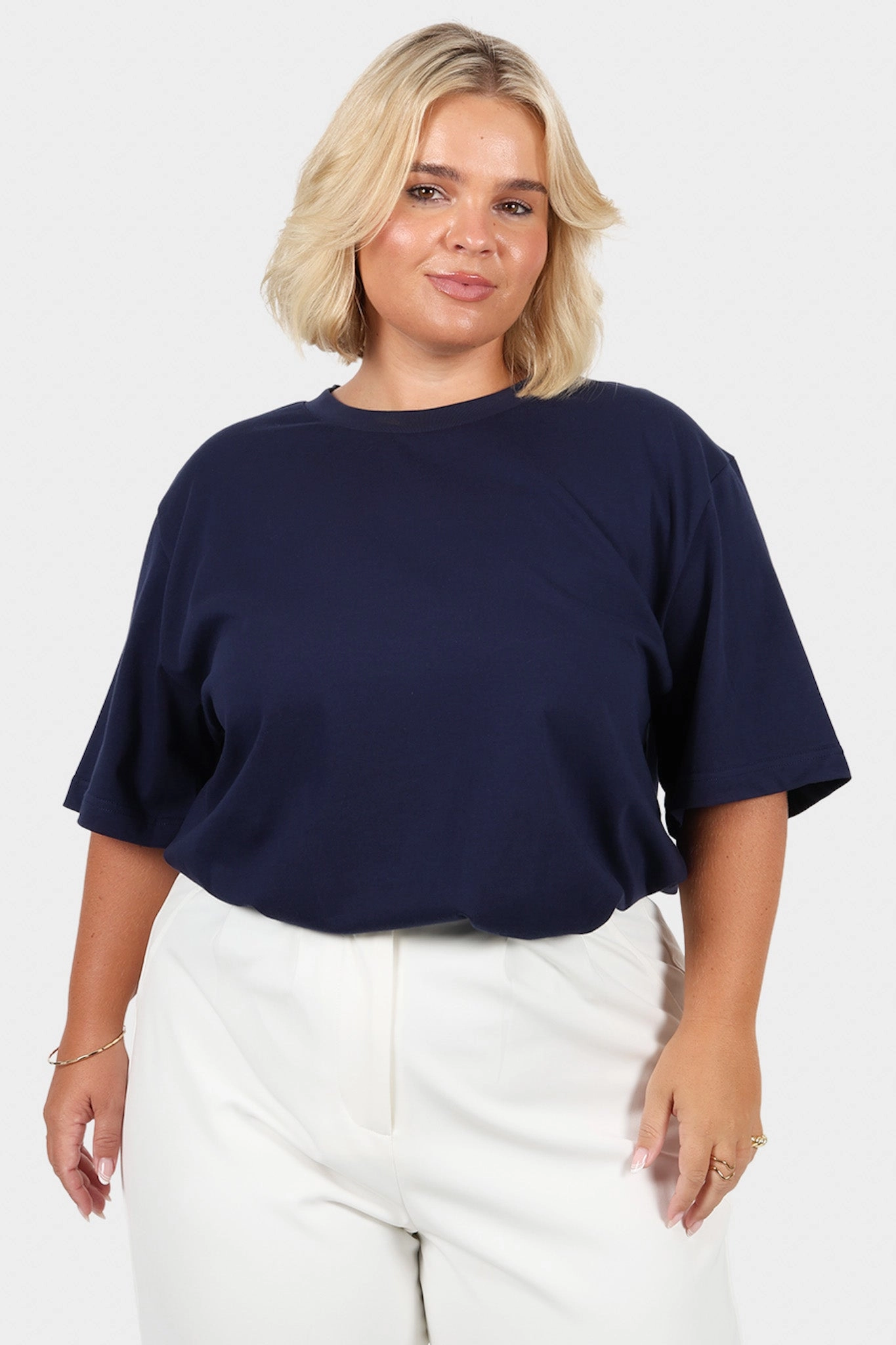 SIGNATURE TEE NAVY