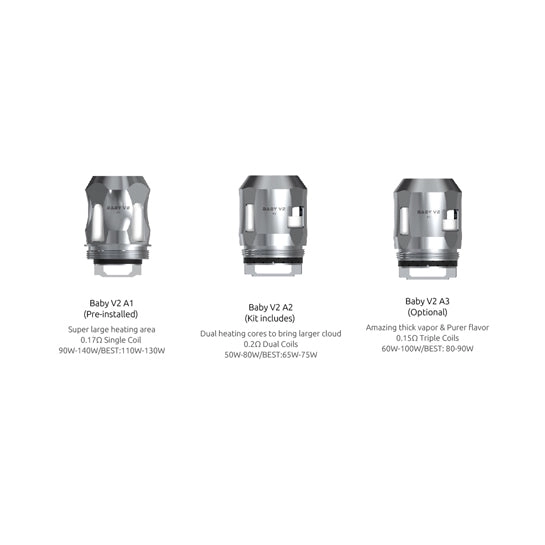 Smok TFV8 Baby V2 Coils / Atomizer Heads (3 Pack)