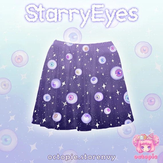 Starry Eyes Skater Skirt