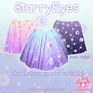 Starry Eyes Skater Skirt