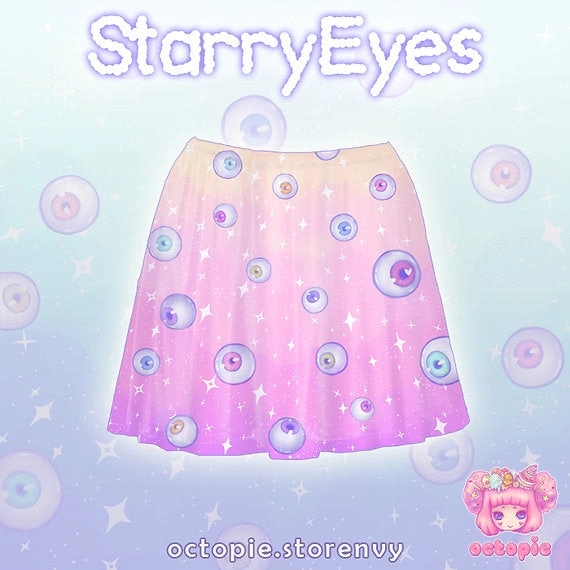 Starry Eyes Skater Skirt