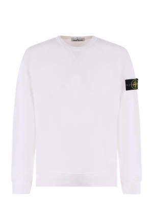 Stone Island Logo Patch Crewneck Sweatshirt