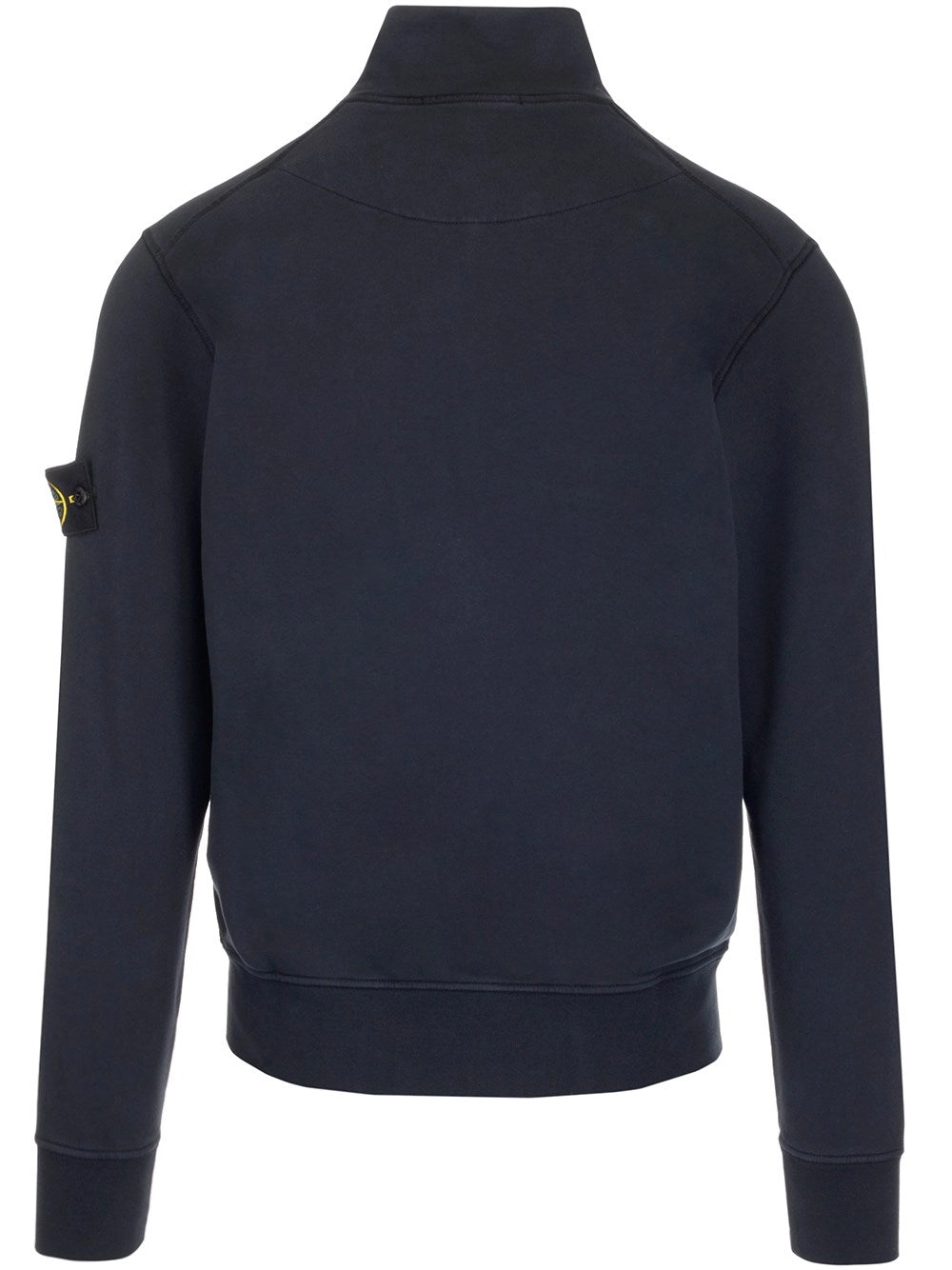 Stone Island Logo Patch Zipped Sweatshirt