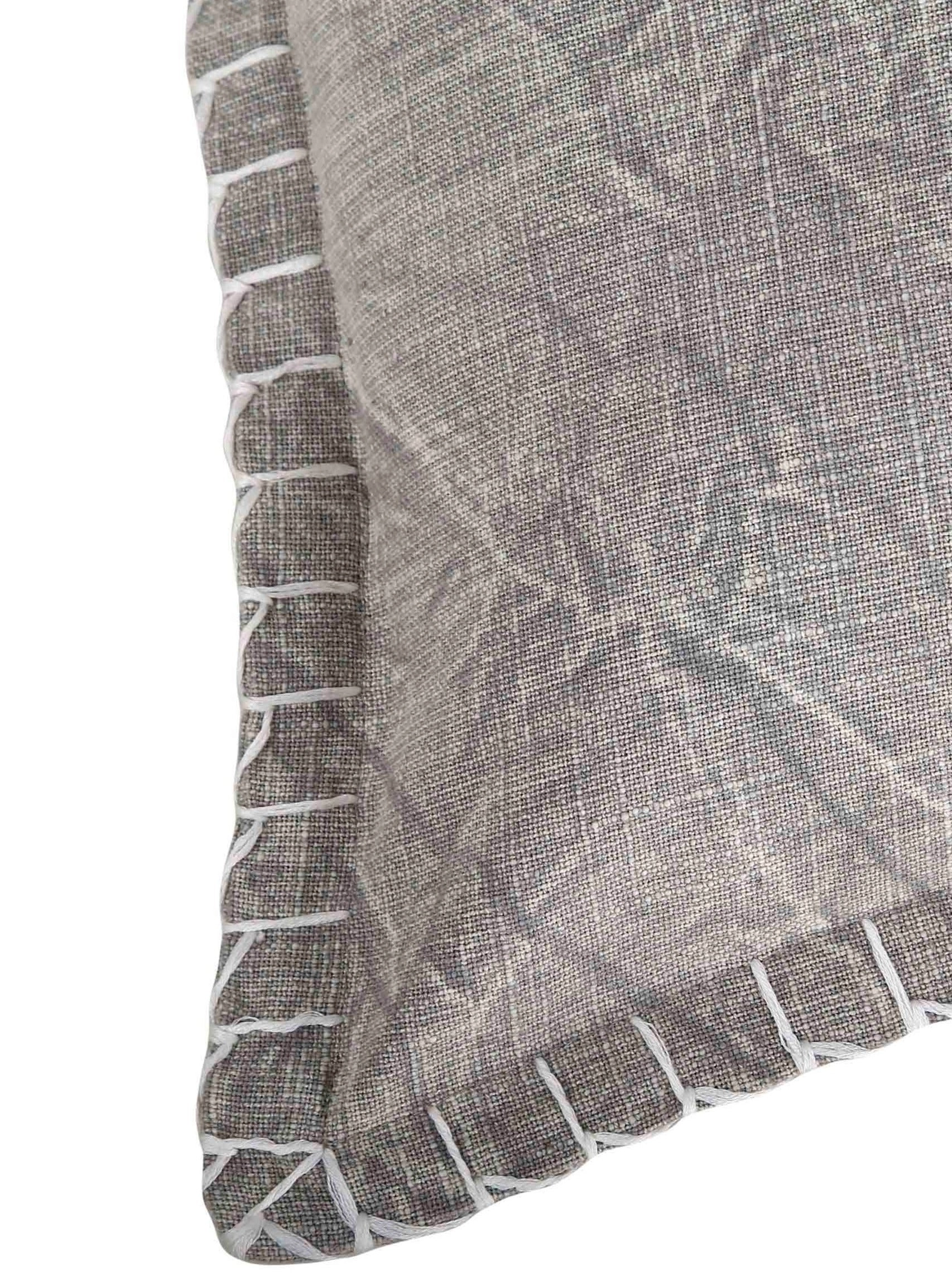 Stone Washed Throw Pillow - Grey