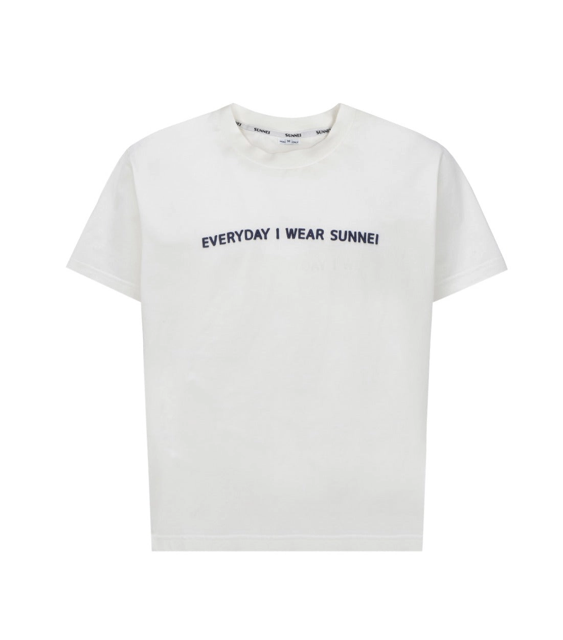 Sunnei Slogan Printed Crewneck T-Shirt