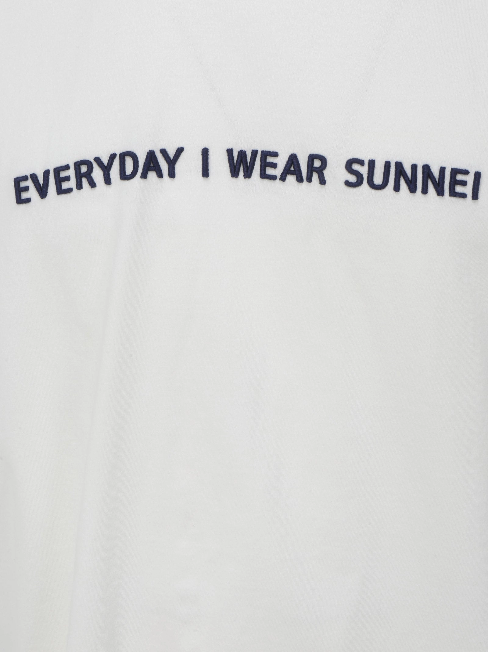 Sunnei Slogan Printed Crewneck T-Shirt