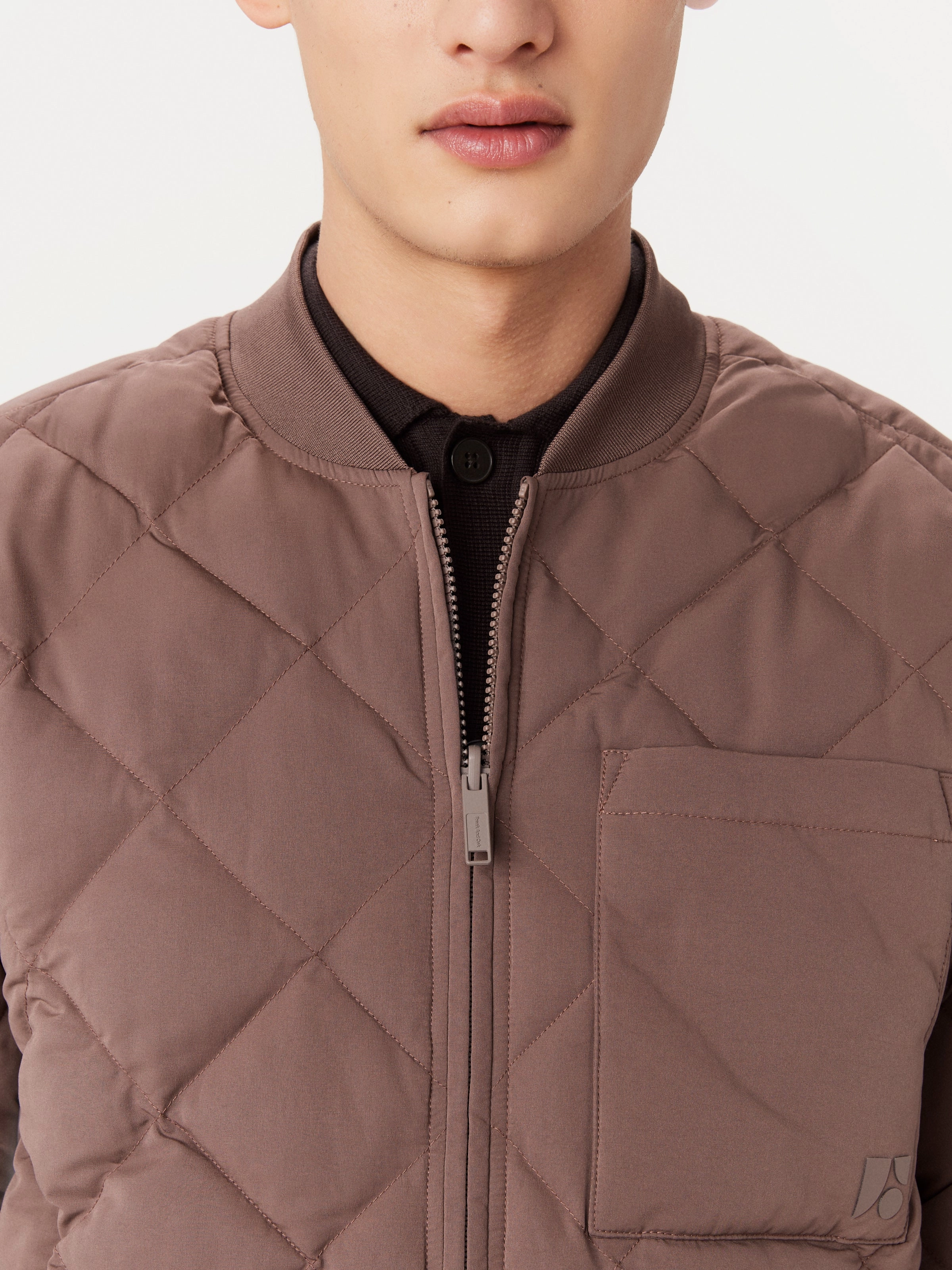The Skyline Reversible Bomber in Dark Clay