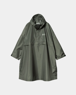 Tour Packable Rain Poncho | Smoke Green / Reflective