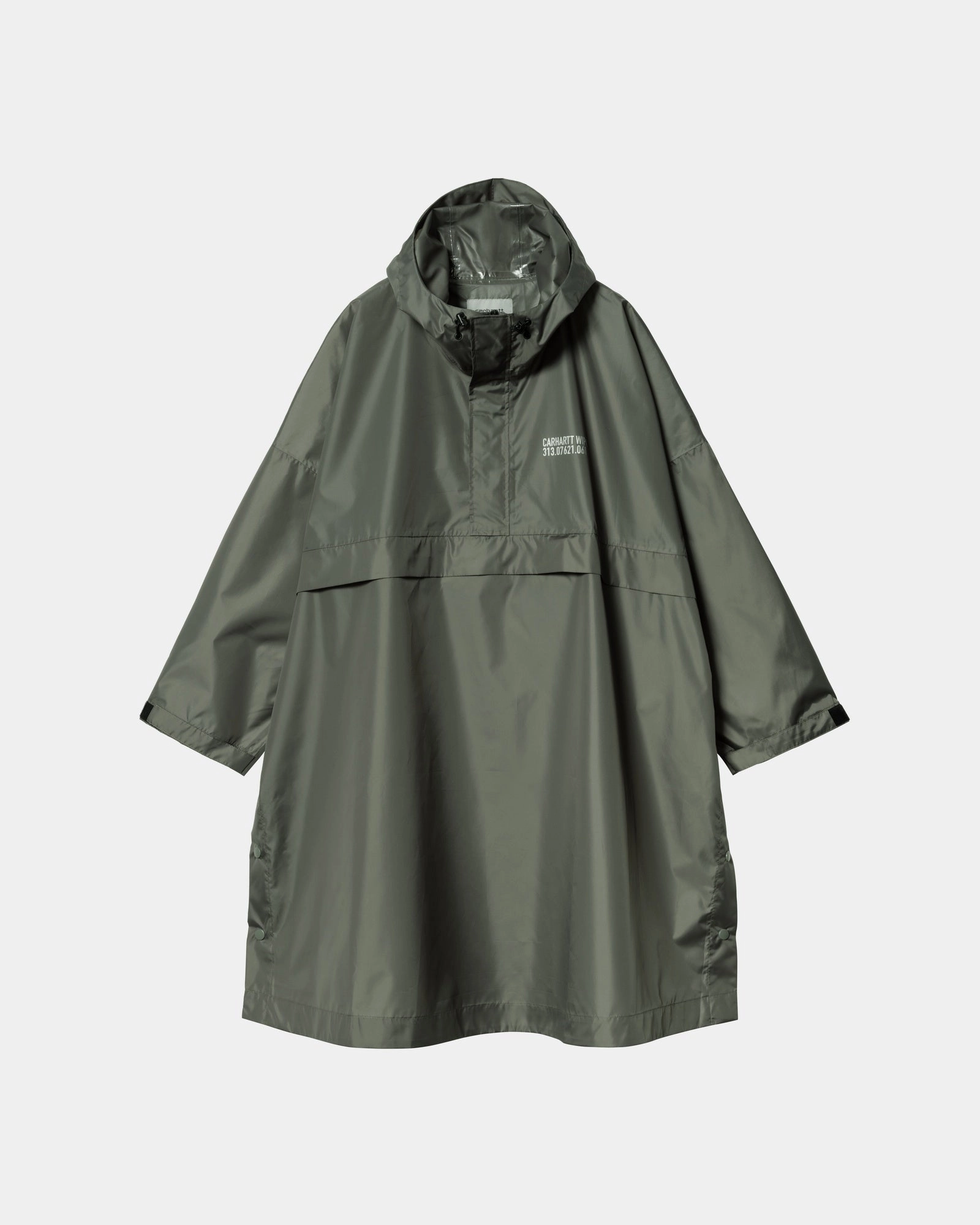 Tour Packable Rain Poncho | Smoke Green / Reflective