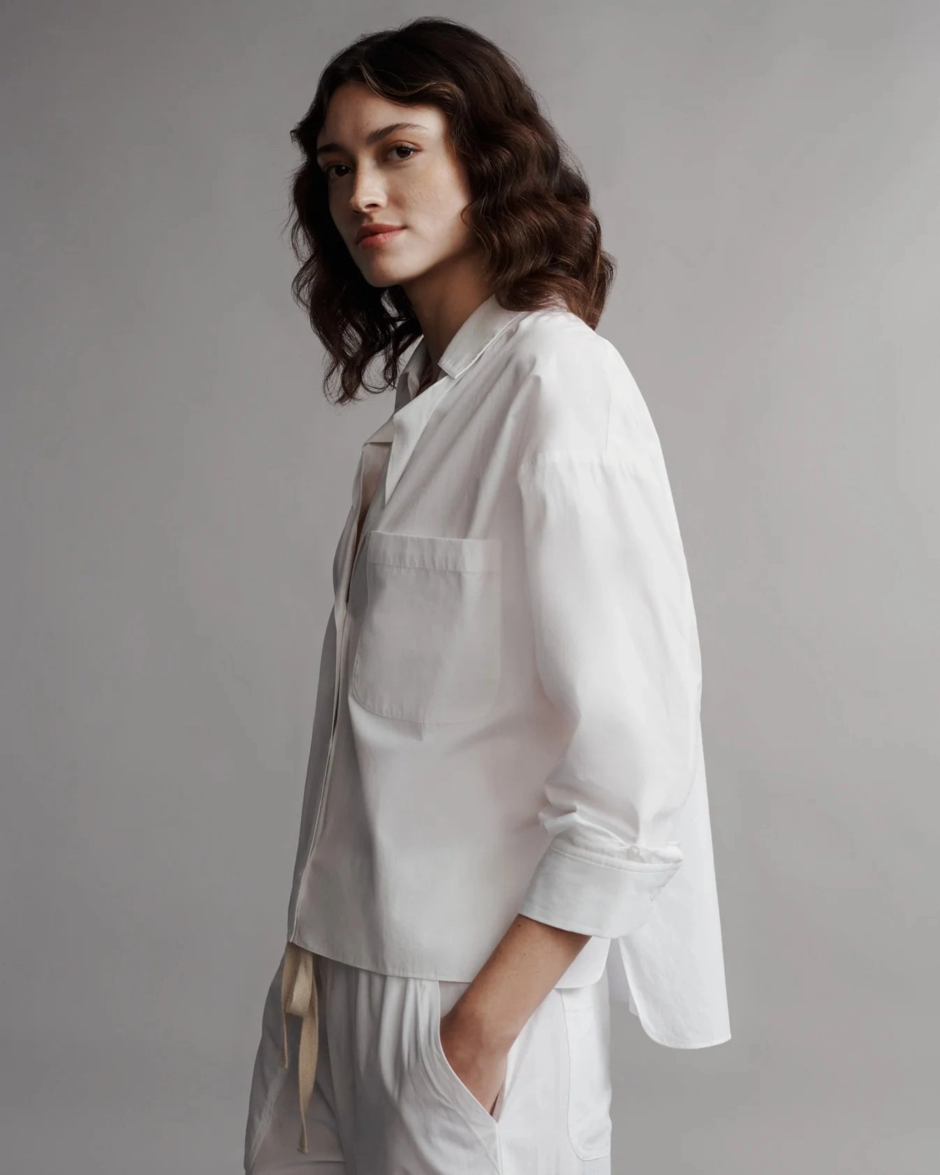 TWP - White The Day After Shirt in Washed Cotton Poplin