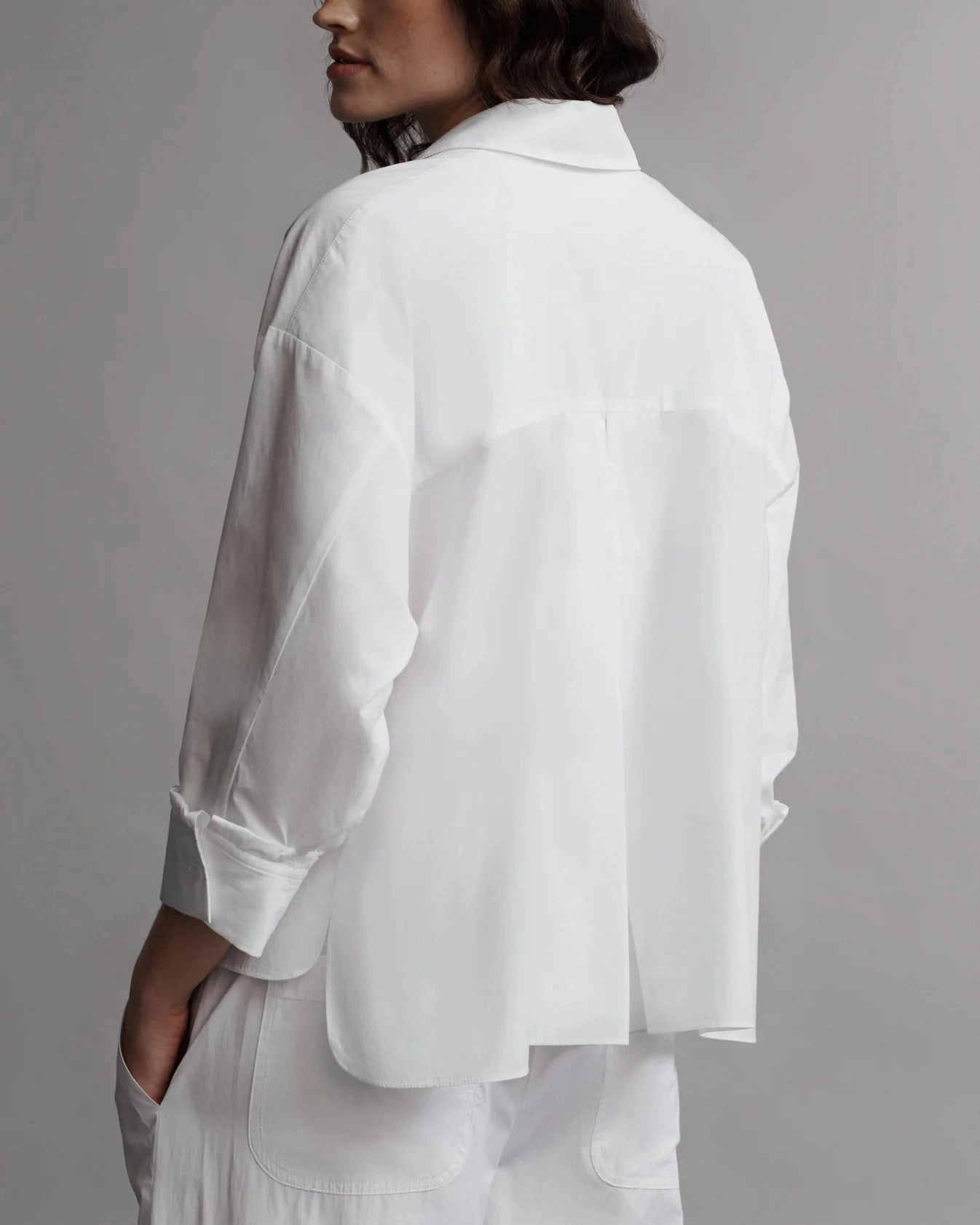 TWP - White The Day After Shirt in Washed Cotton Poplin