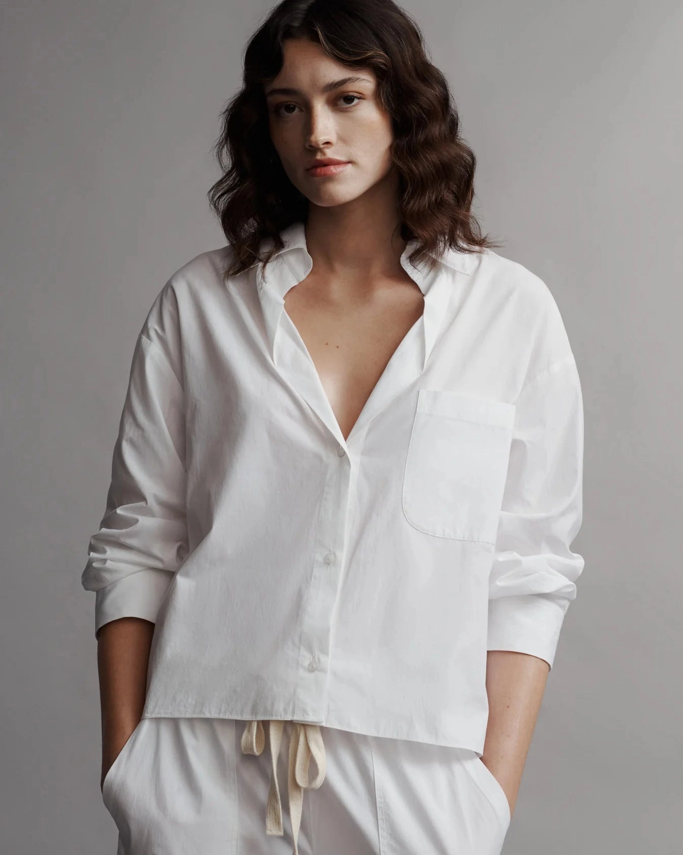 TWP - White The Day After Shirt in Washed Cotton Poplin