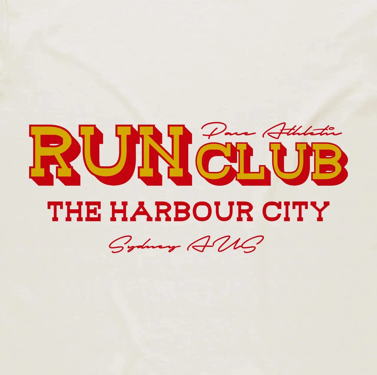Unisex - "Harbour City Run Club" Tee - Natural
