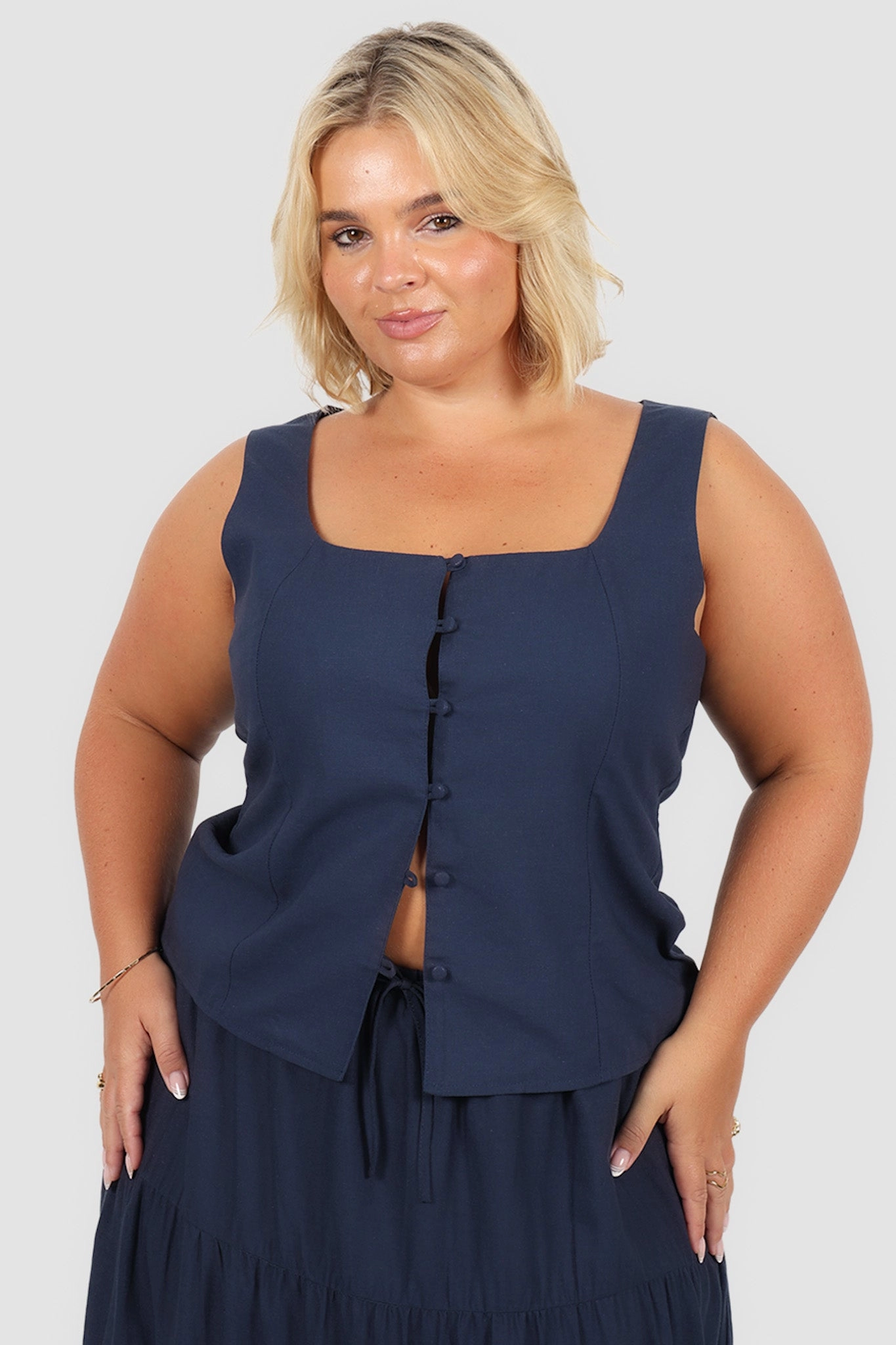 VALENA TOP NAVY