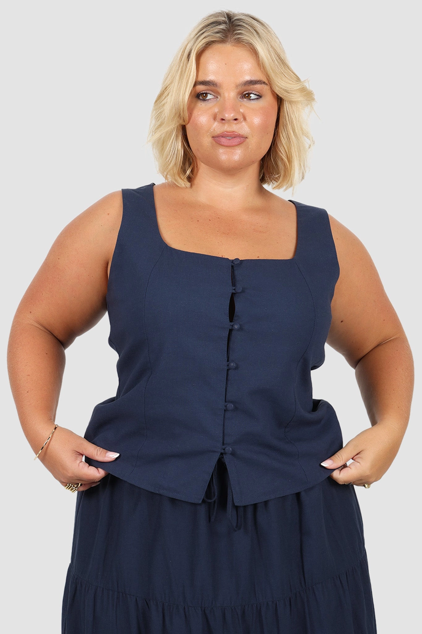 VALENA TOP NAVY
