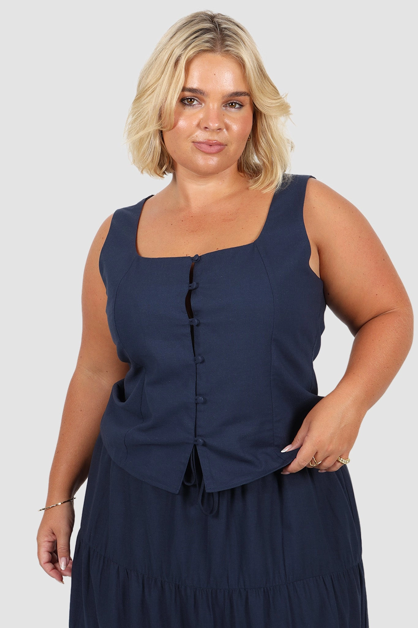 VALENA TOP NAVY