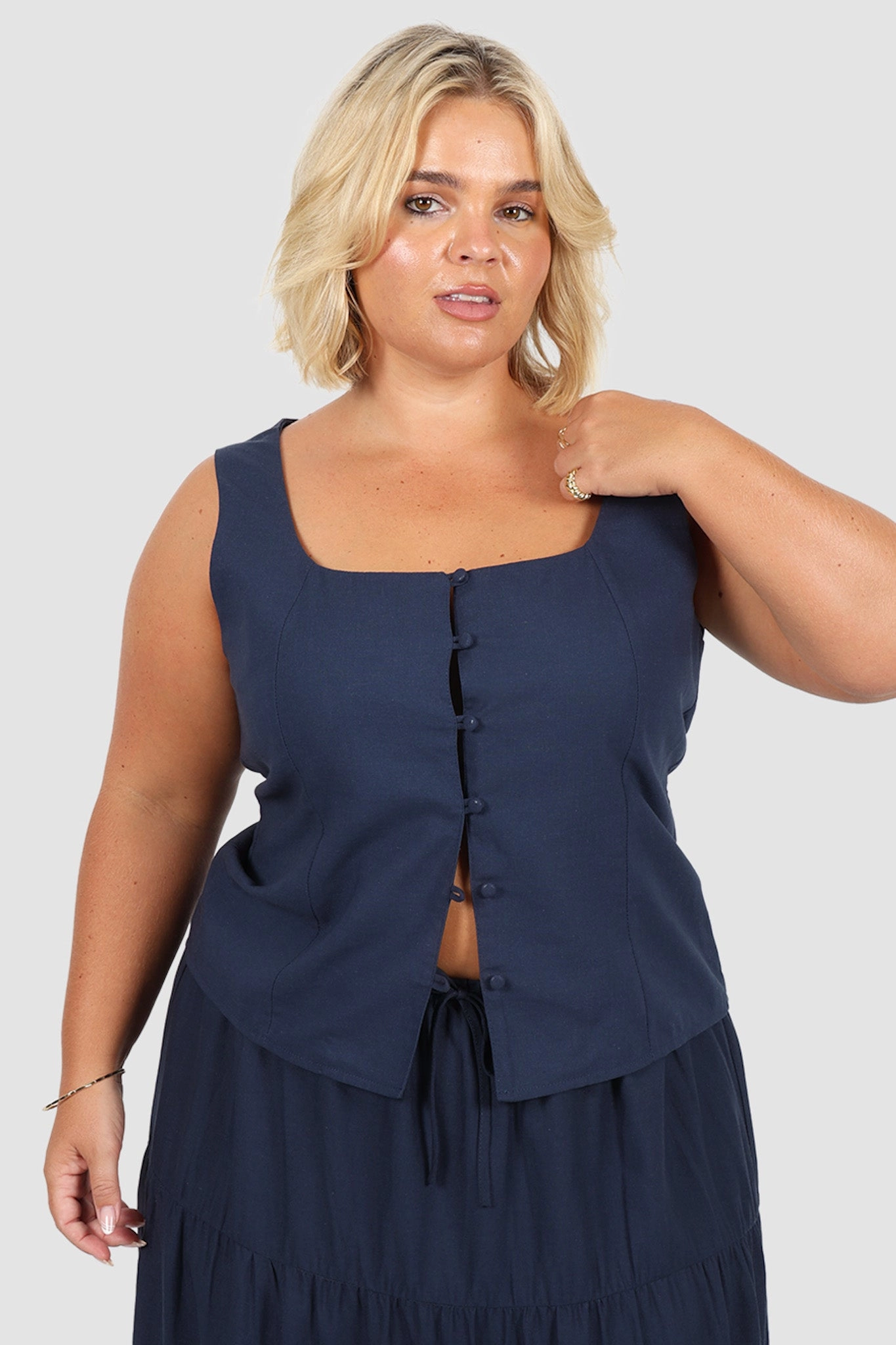 VALENA TOP NAVY