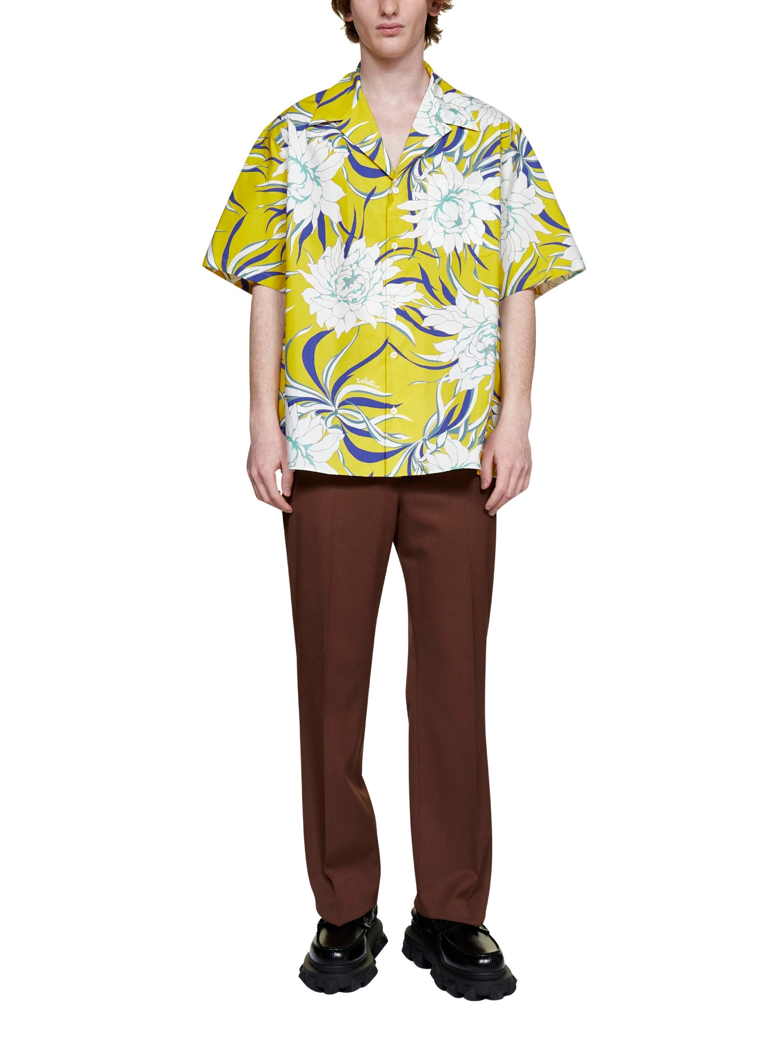 Valentino Floral Printed Bowling Shirt