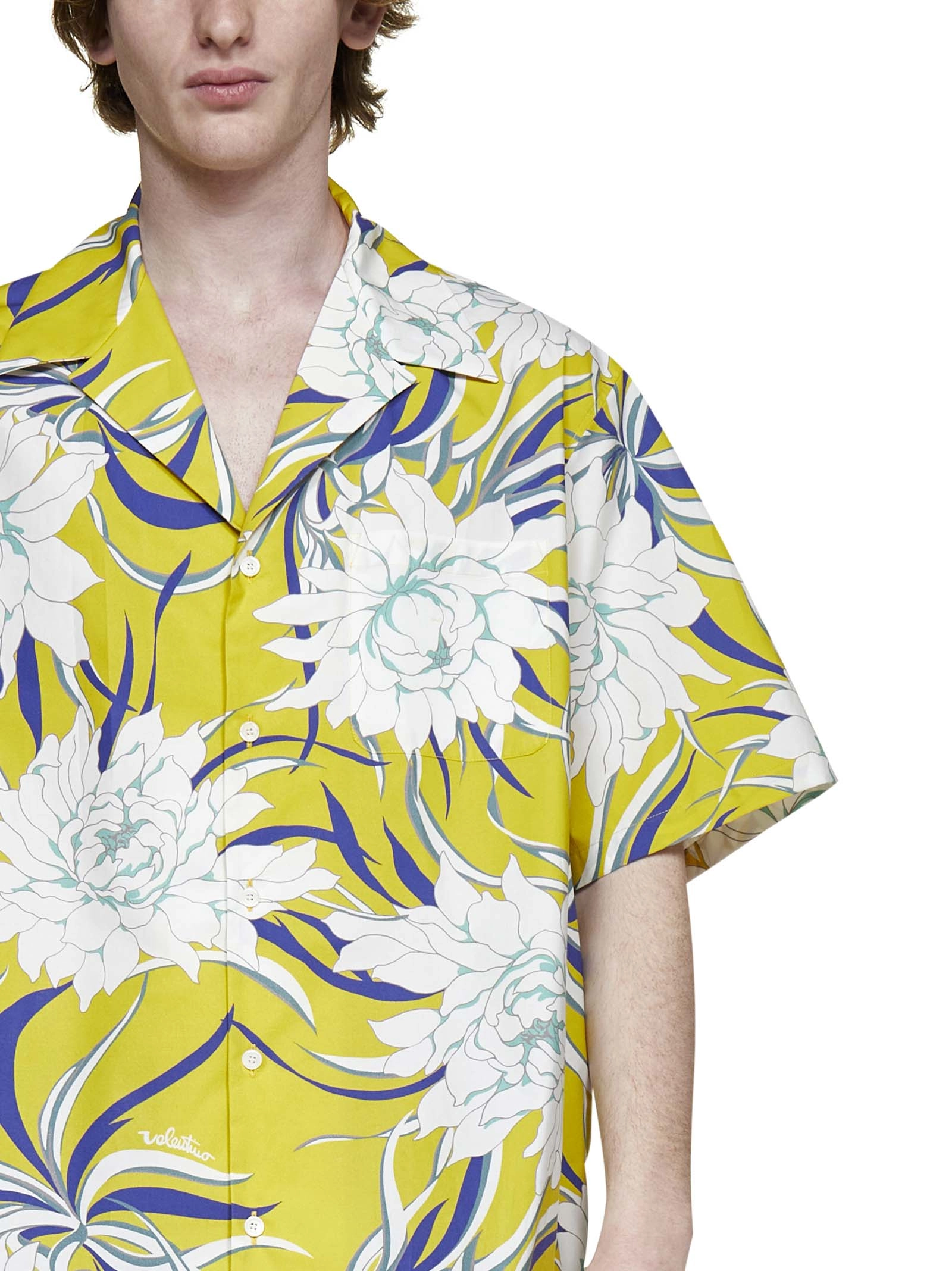 Valentino Floral Printed Bowling Shirt