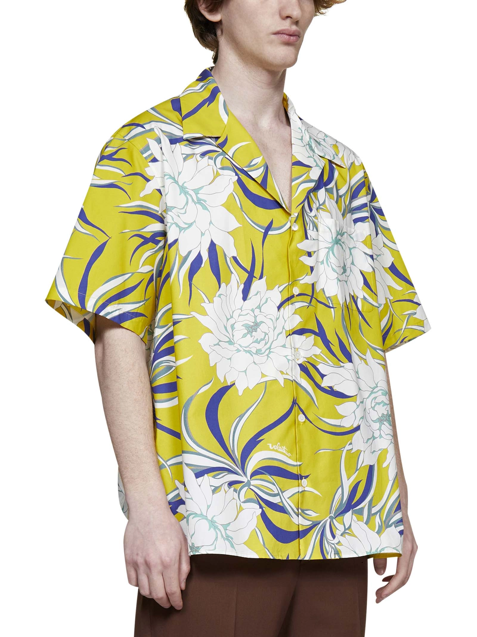 Valentino Floral Printed Bowling Shirt