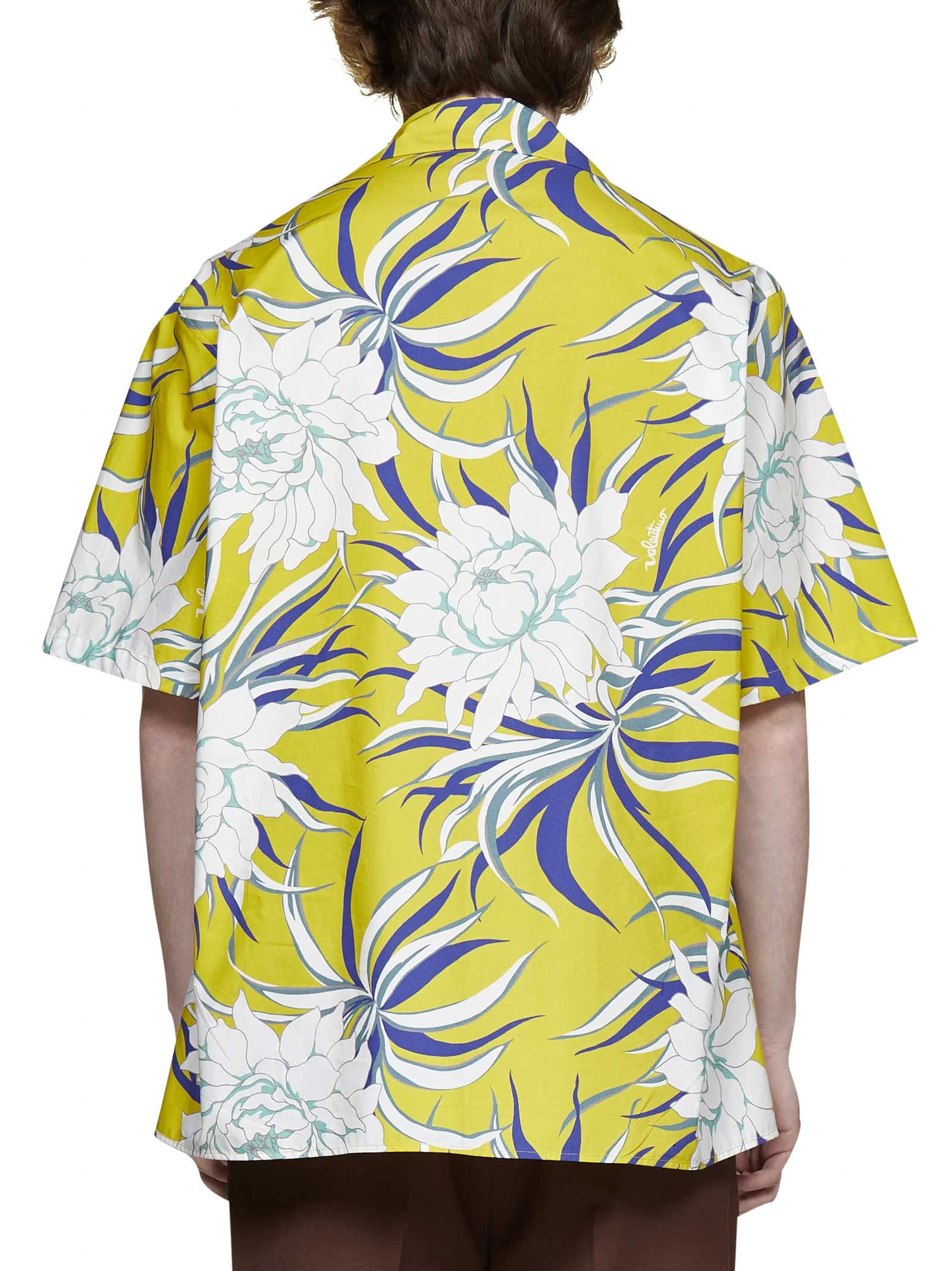 Valentino Floral Printed Bowling Shirt