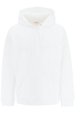 Valentino Logo Embossed Long-Sleeved Hoodie