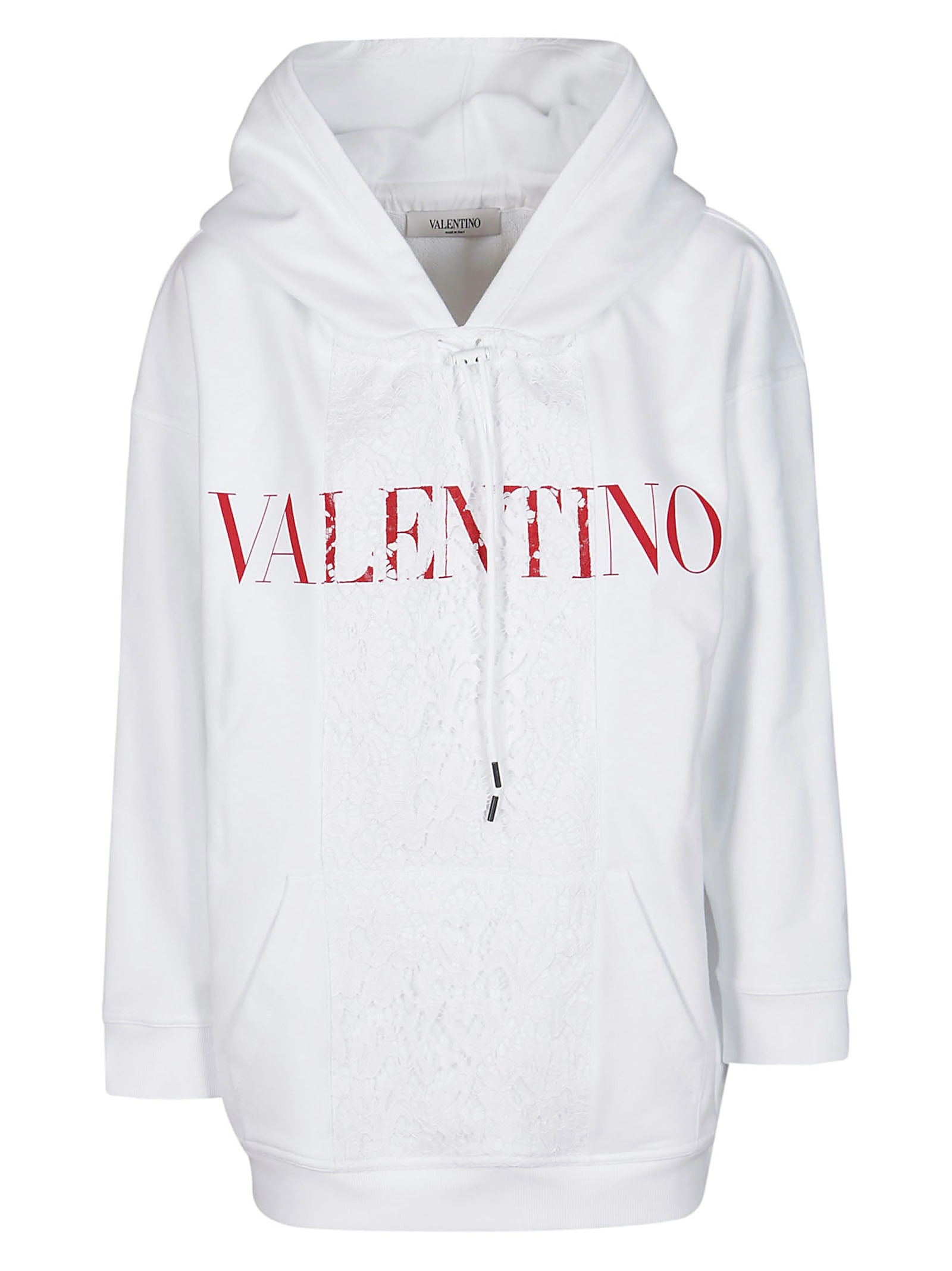 Valentino Logo Printed Oversized Hoodie
