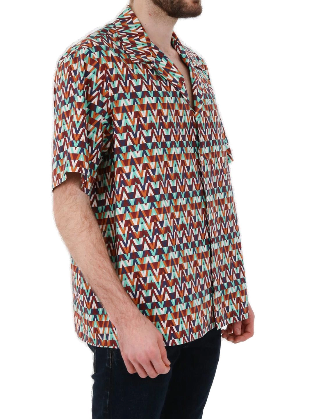 Valentino Pattern Printed Buttoned Shirt