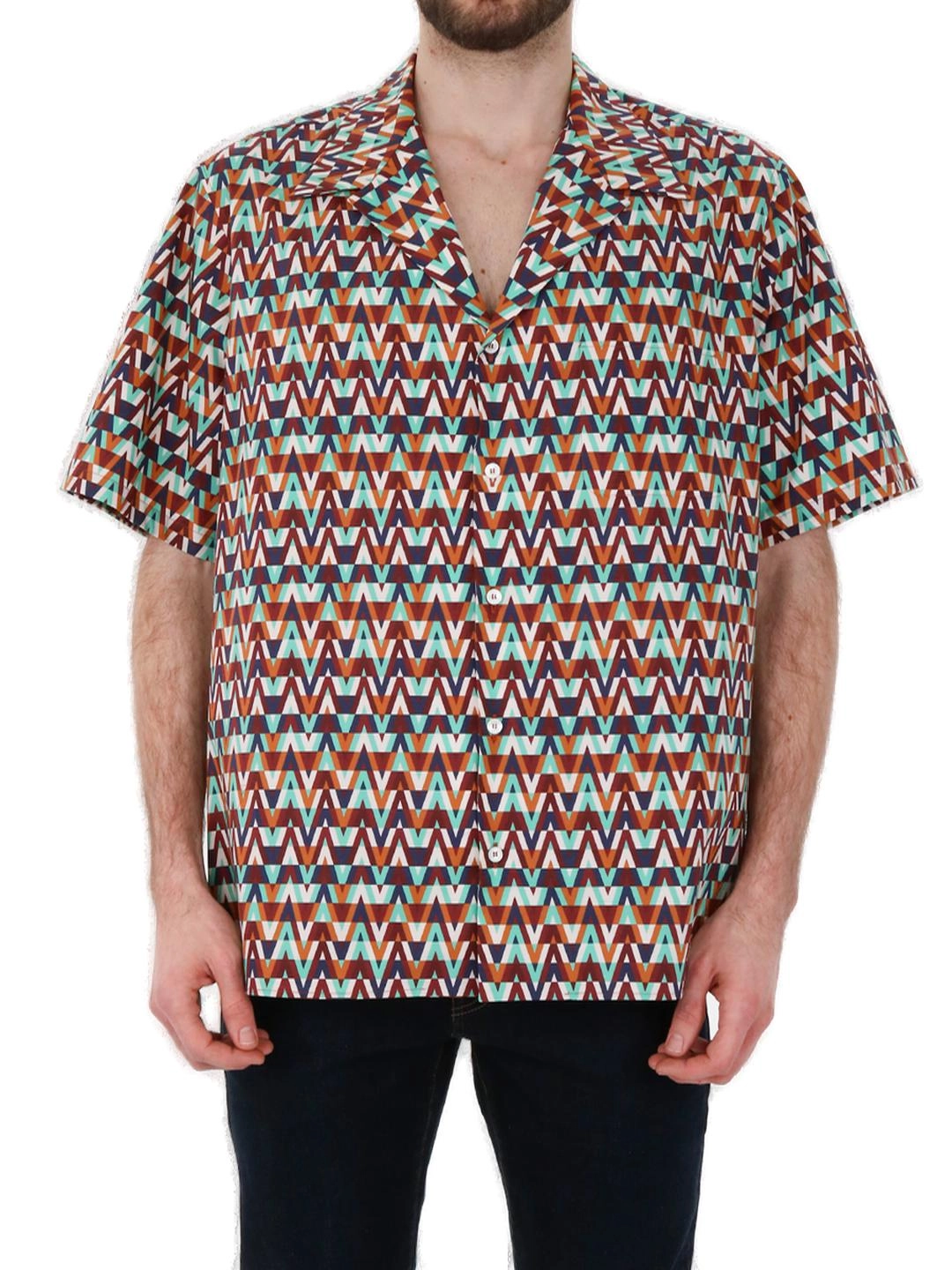 Valentino Pattern Printed Buttoned Shirt