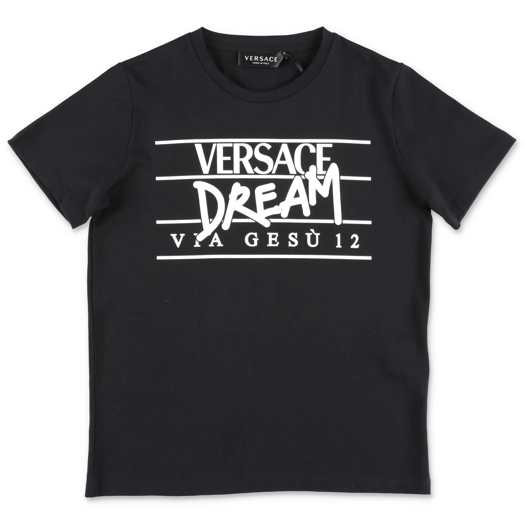 Versace Kids Logo Printed Crewneck T-Shirt