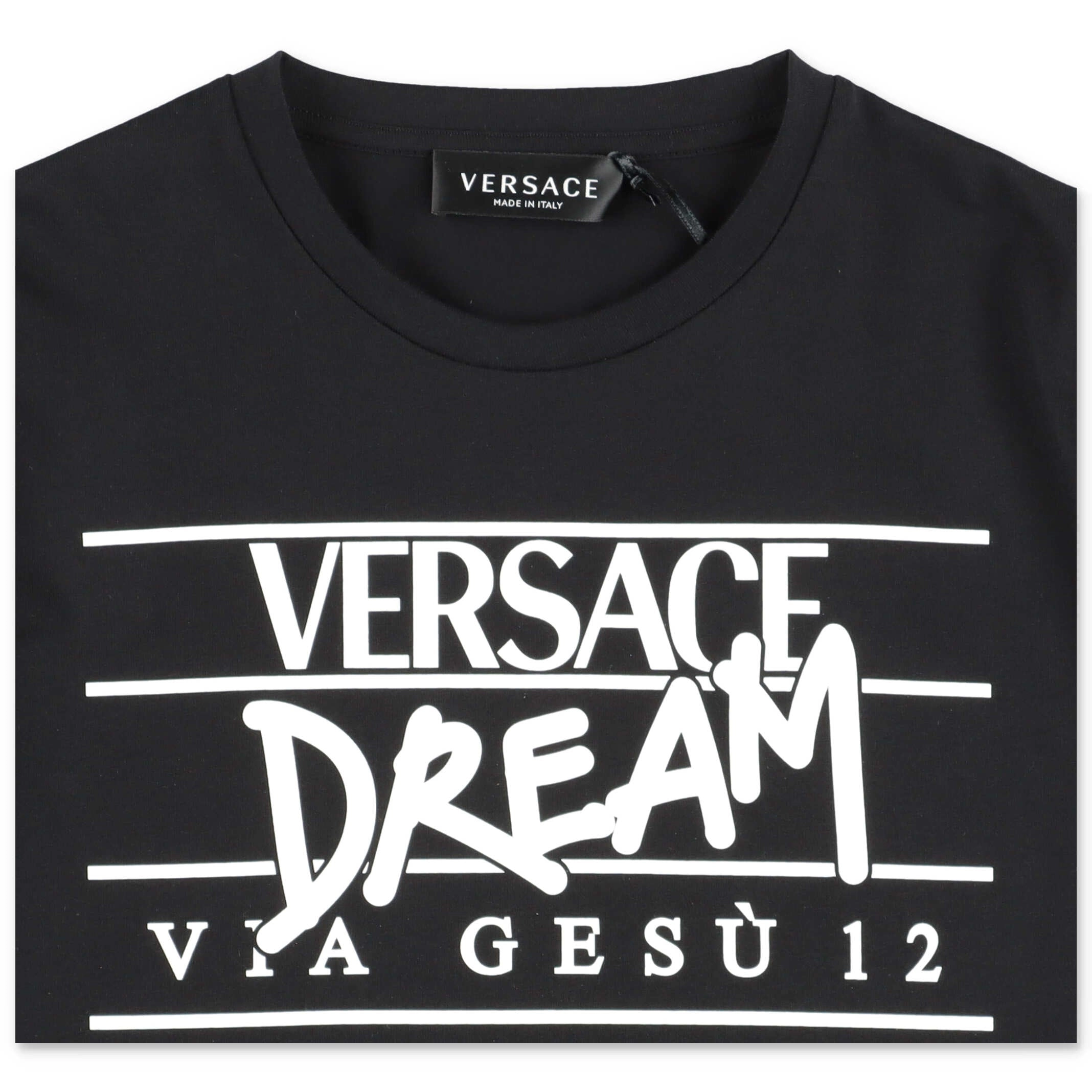 Versace Kids Logo Printed Crewneck T-Shirt