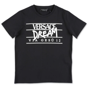 Versace Kids Logo Printed Crewneck T-Shirt