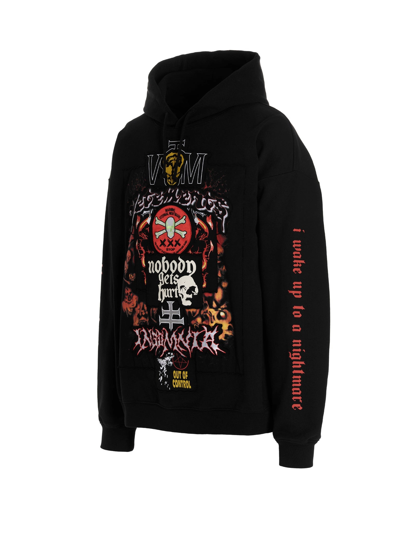 Vetements Graphic Printed Drawstring Hoodie