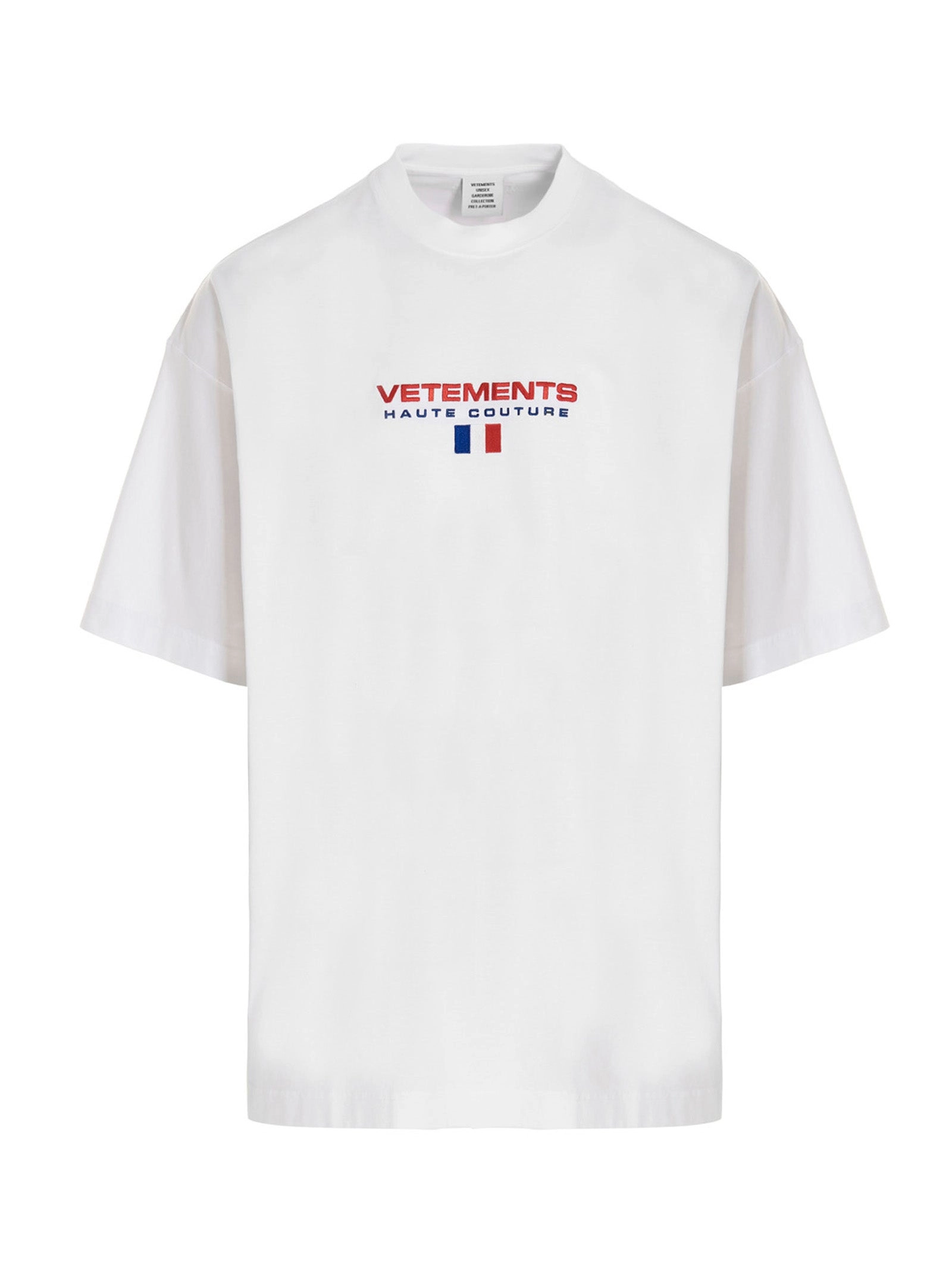 Vetements Logo Embroidered Crewneck T-Shirt