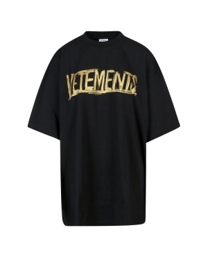 Vetements Logo Printed Crewneck T-Shirt