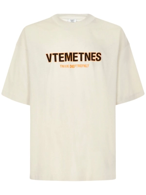 Vetements Logo Printed Crewneck T-Shirt