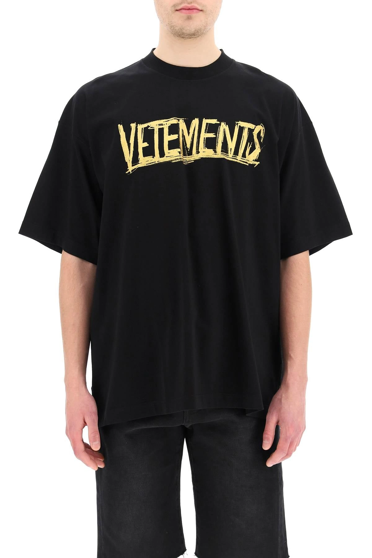 Vetements Logo Printed Crewneck T-Shirt