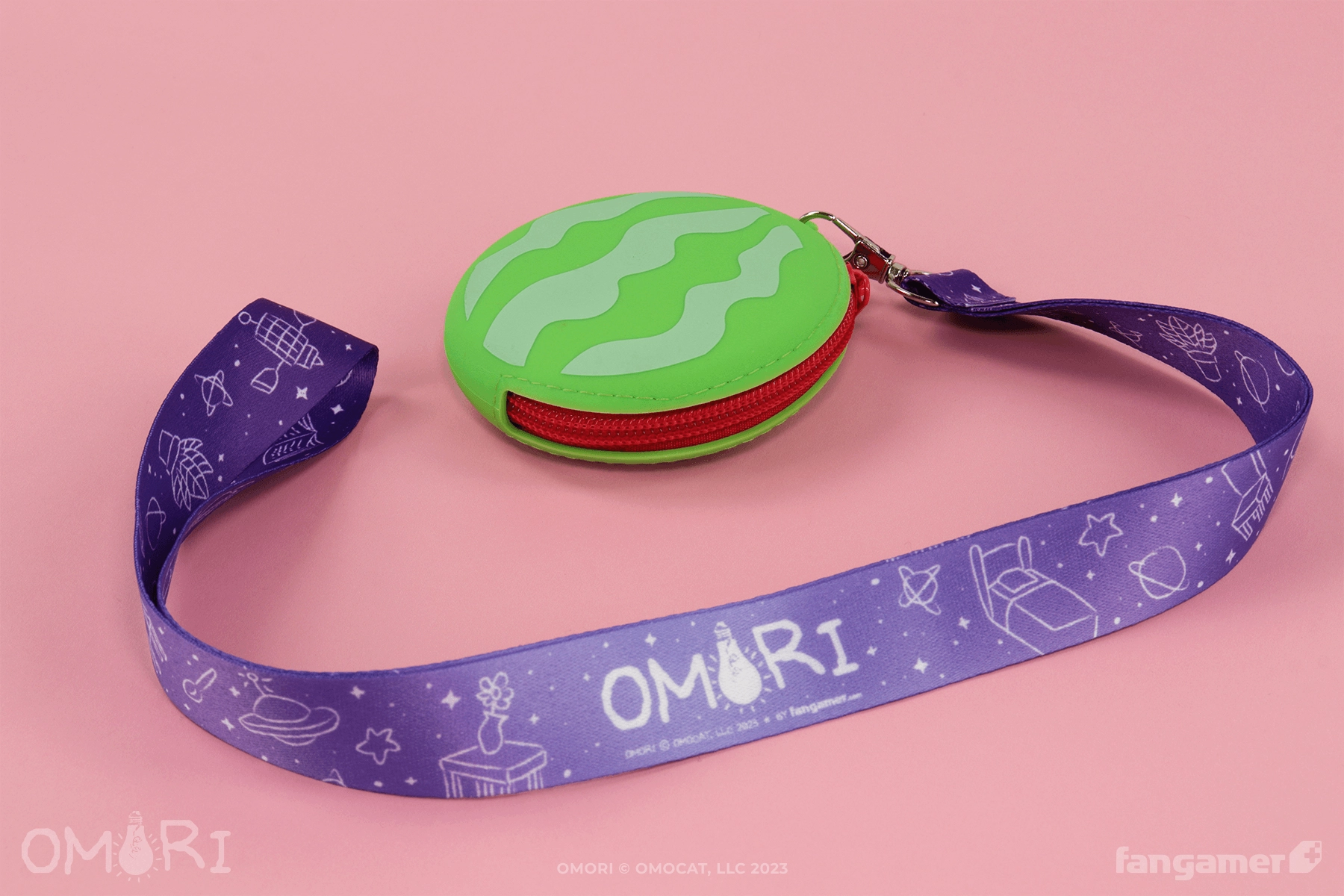 Watermelon Pouch and Lanyard