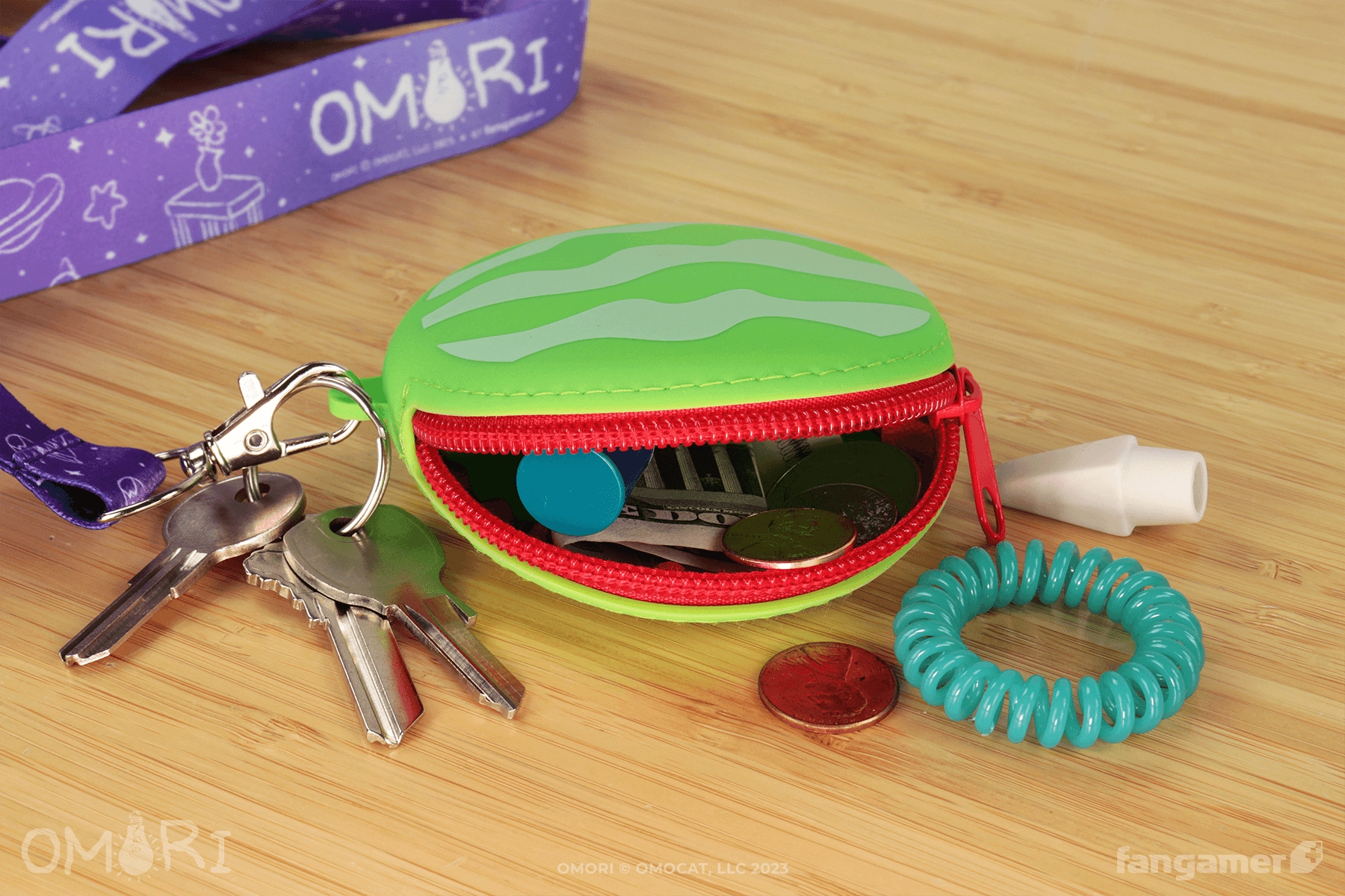 Watermelon Pouch and Lanyard