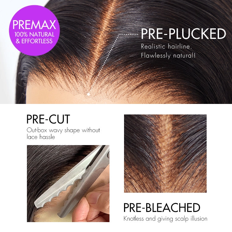 Weekly Special | Gorgeous Natural Black Loose Wave 5x5 Closure Lace Glueless Short Wig 100% Human Hair | Large & Small Cap Size