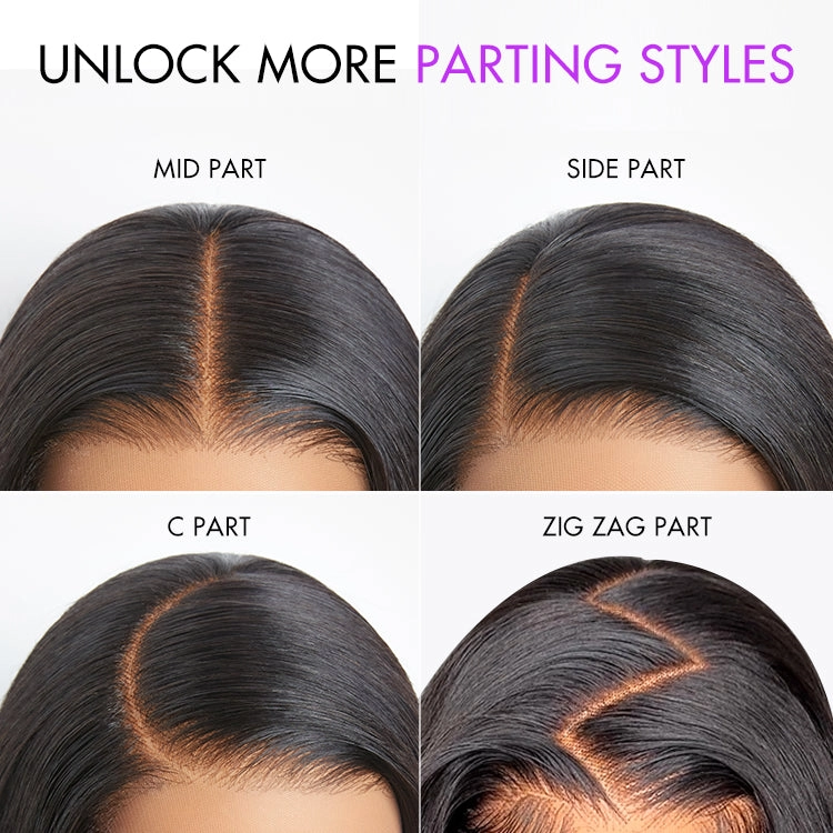 Weekly Special | Gorgeous Natural Black Loose Wave 5x5 Closure Lace Glueless Short Wig 100% Human Hair | Large & Small Cap Size