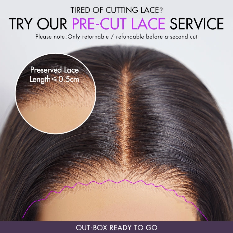 Weekly Special | Gorgeous Natural Black Loose Wave 5x5 Closure Lace Glueless Short Wig 100% Human Hair | Large & Small Cap Size