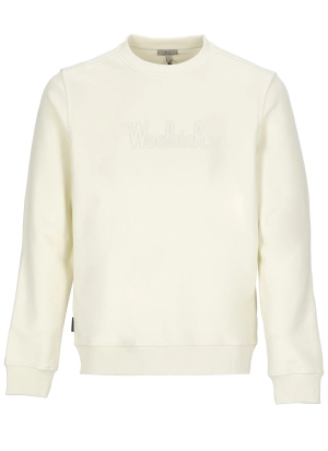 Woolrich Logo Embroidered Crewneck Jumper